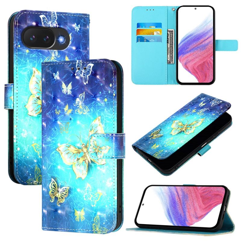 Kuoret Google Pixel 10a Kultaisia Perhosia