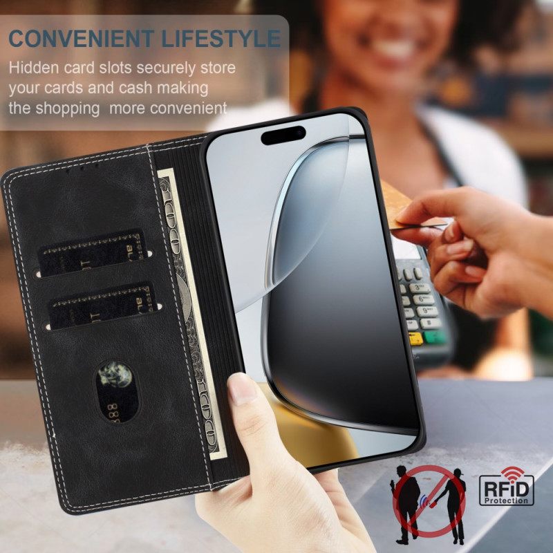 Nahkakotelo Google Pixel 10a Kaksivärinen Rfid-suojattu Suojakuori