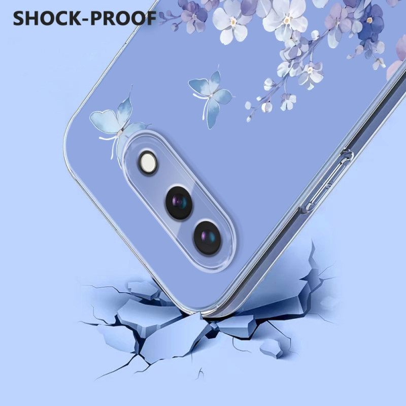 Puhelinkuoret Google Pixel 10a Perhos- Ja Kukkakuvio