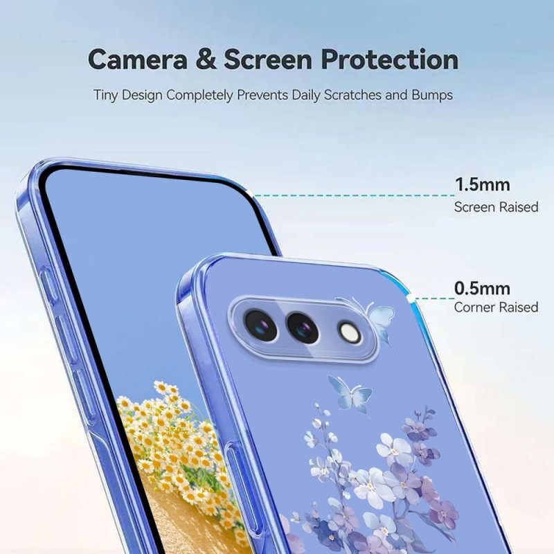 Puhelinkuoret Google Pixel 10a Perhos- Ja Kukkakuvio