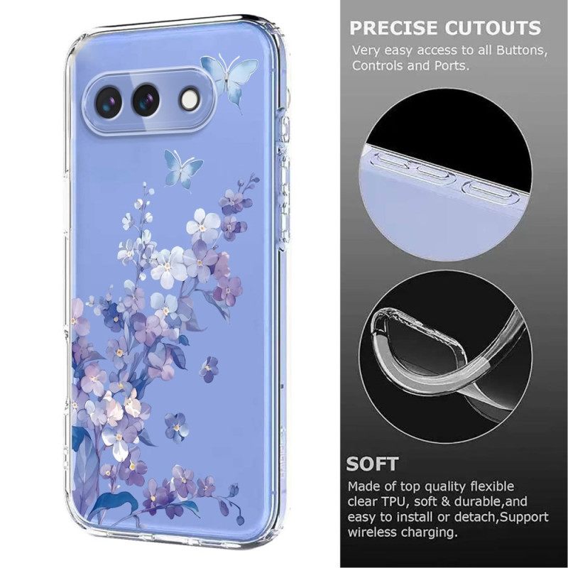 Puhelinkuoret Google Pixel 10a Perhos- Ja Kukkakuvio