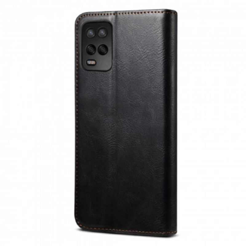Puhelinkuoret Realme 8 5G Kotelot Flip Vahattu Keinonahka