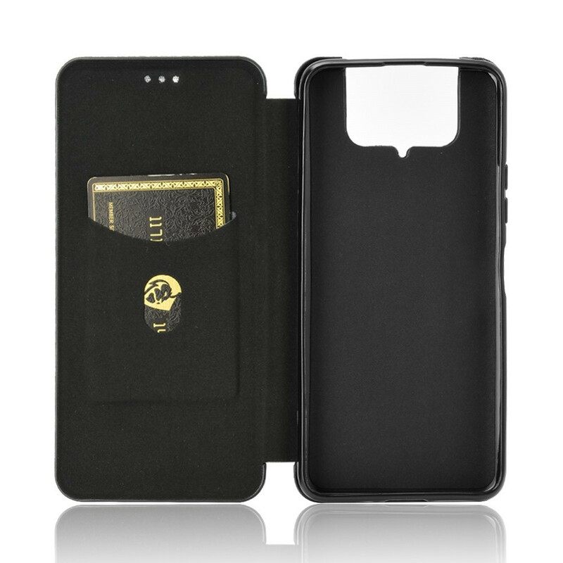 Puhelinkuoret Asus Zenfone 7 / 7 Pro Kotelot Flip Silicone Carbon