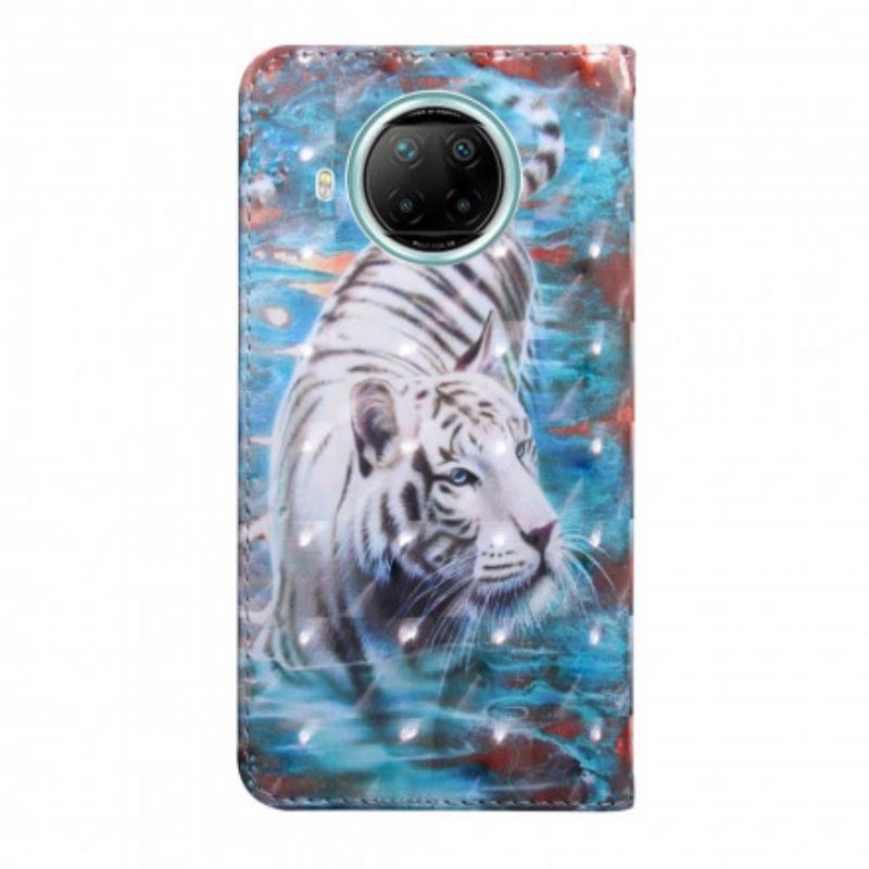 Flip Case Xiaomi Mi 10T Lite / Redmi Note 9 Pro 5G Tiger In The Water