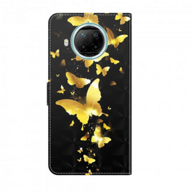 Kotelot Xiaomi Mi 10T Lite / Redmi Note 9 Pro 5G Keltaiset Perhoset