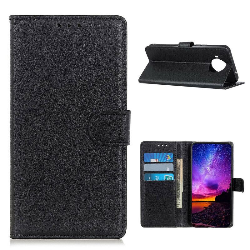 Kotelot Xiaomi Mi 10T Lite / Redmi Note 9 Pro 5G Litchin Nahkaefekti
