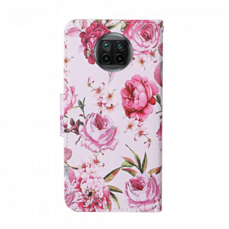 Kotelot Xiaomi Mi 10T Lite / Redmi Note 9 Pro 5G Masterful Flowers Hihnalla