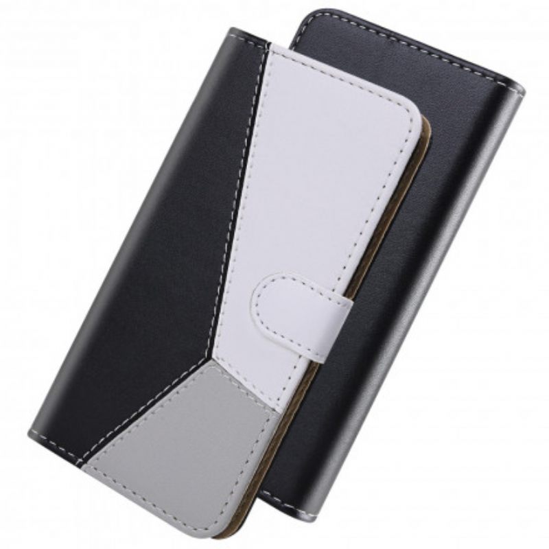 Kotelot Xiaomi Mi 10T Lite / Redmi Note 9 Pro 5G Tricolor Leather Effect