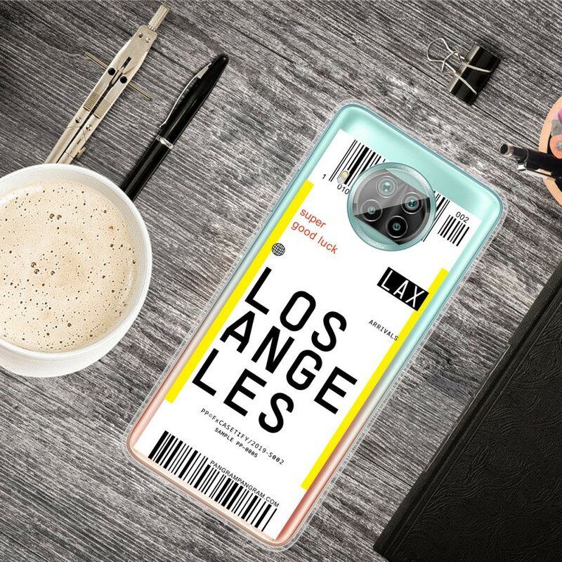 Kuori Xiaomi Mi 10T Lite / Redmi Note 9 Pro 5G Boarding Pass Los Angelesiin