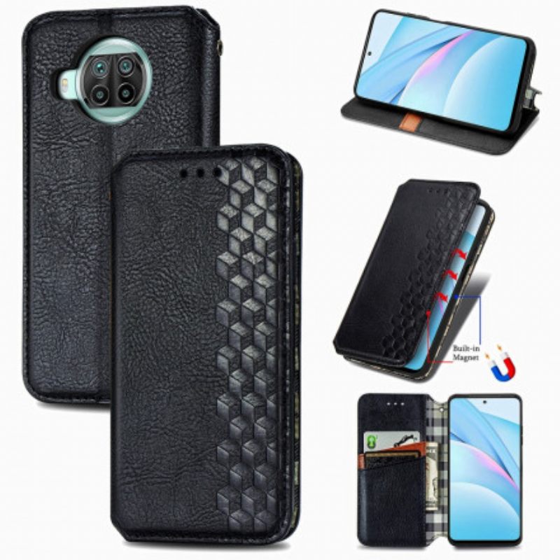 Puhelinkuoret Xiaomi Mi 10T Lite / Redmi Note 9 Pro 5G Kotelot Flip Diamond Texture Leather Effect