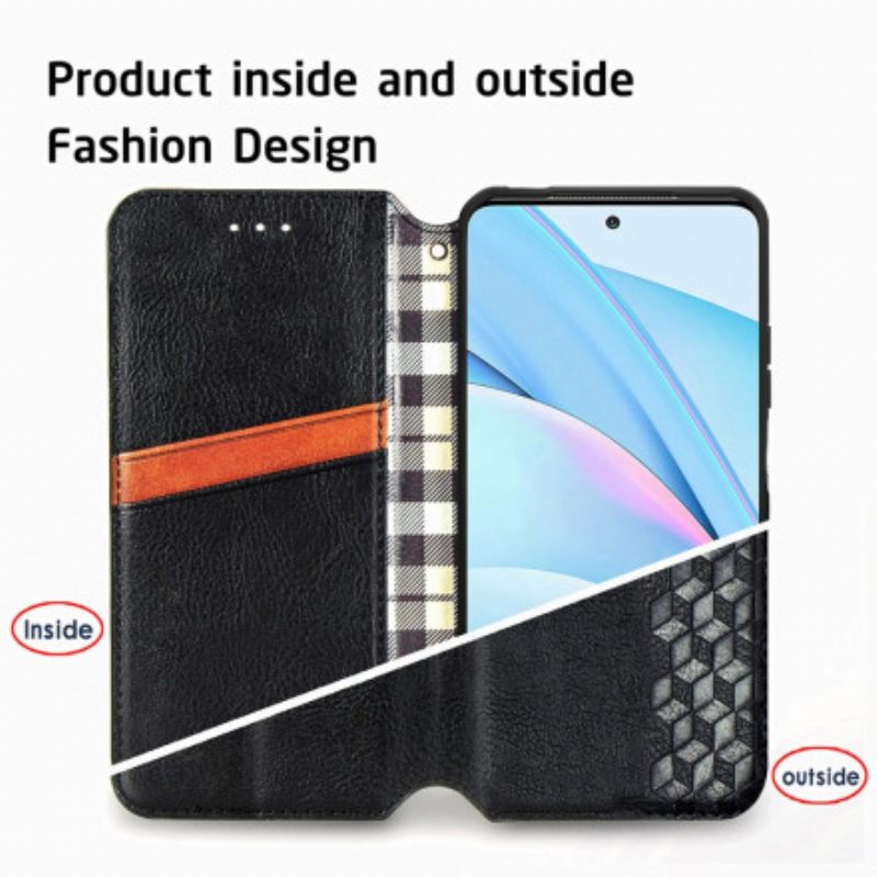 Puhelinkuoret Xiaomi Mi 10T Lite / Redmi Note 9 Pro 5G Kotelot Flip Diamond Texture Leather Effect