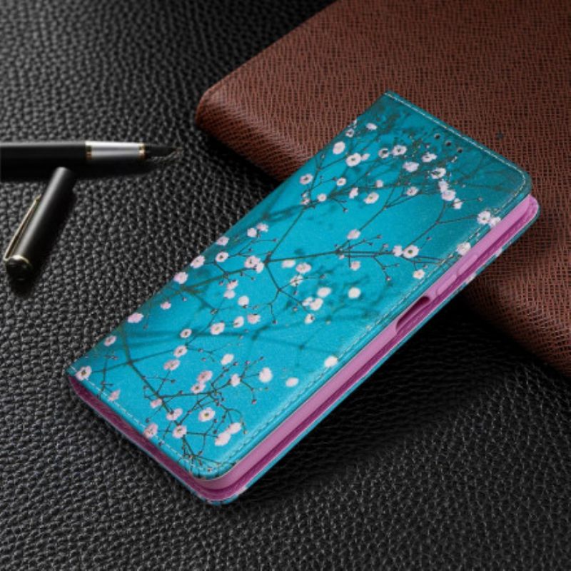 Puhelinkuoret Xiaomi Mi 10T Lite / Redmi Note 9 Pro 5G Kotelot Flip Kukkivat Oksat