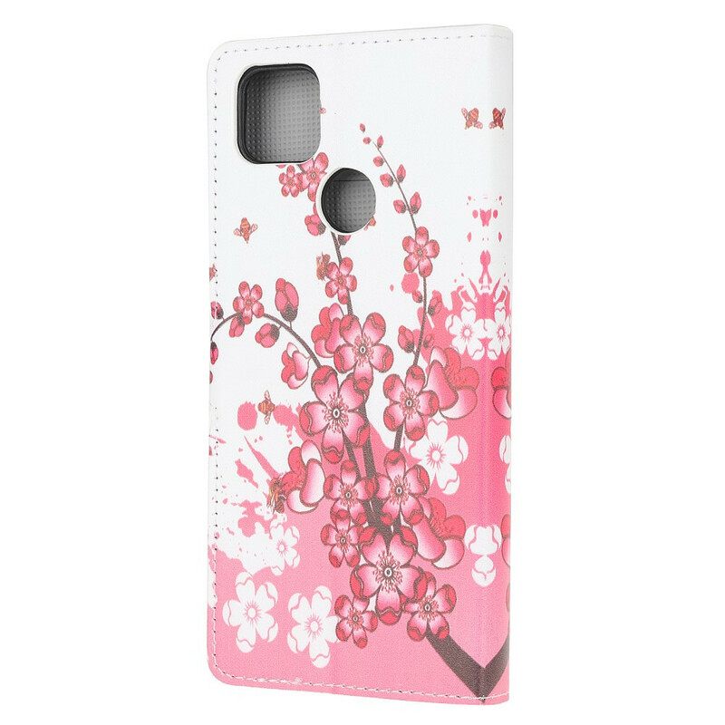 Flip Case Xiaomi Redmi 9C Trooppiset Kukat