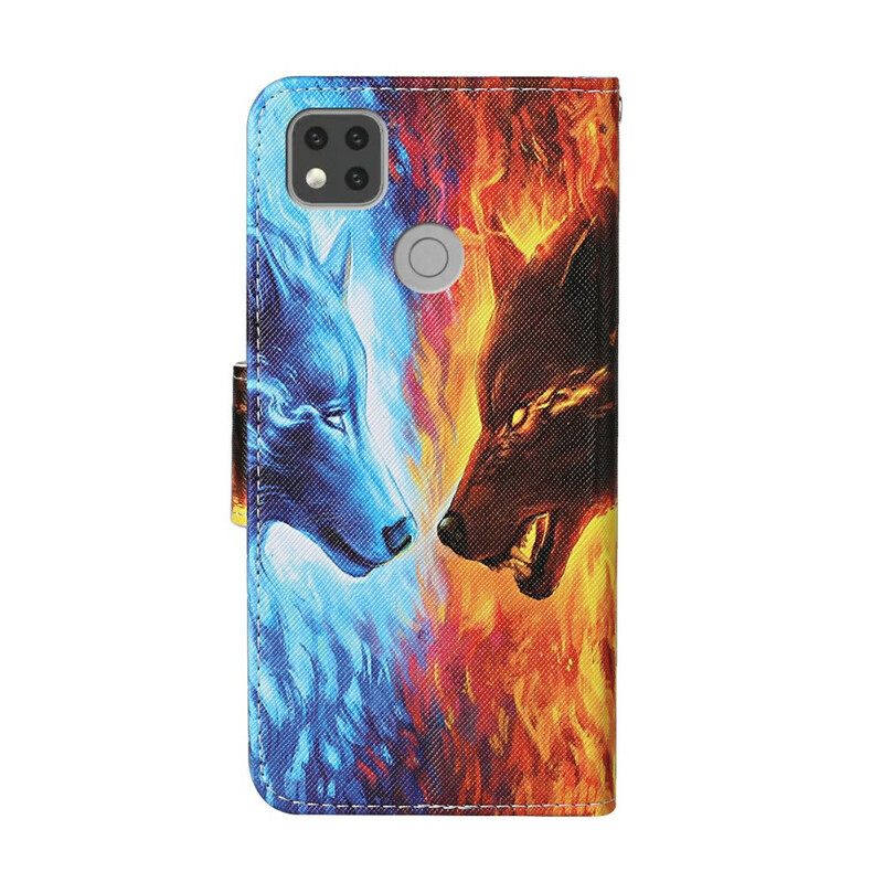 Kotelot Xiaomi Redmi 9C Jään Ja Tulen Susi