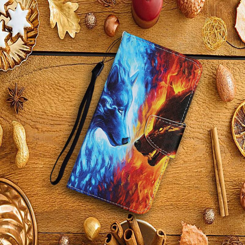 Kotelot Xiaomi Redmi 9C Jään Ja Tulen Susi