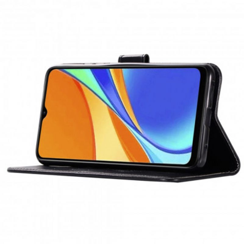 Kotelot Xiaomi Redmi 9C Nahkaefekti Dreamcatcher Pöllö