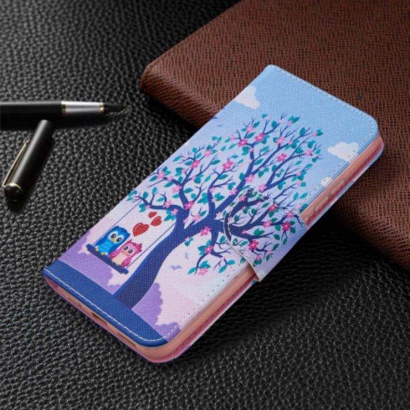Kotelot Xiaomi Redmi 9C Pöllöt Swingissä