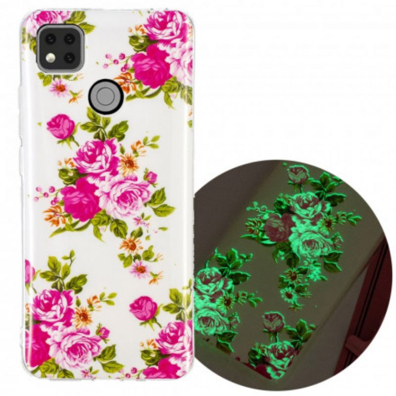 Kuori Xiaomi Redmi 9C Fluorescent Liberty Flowers