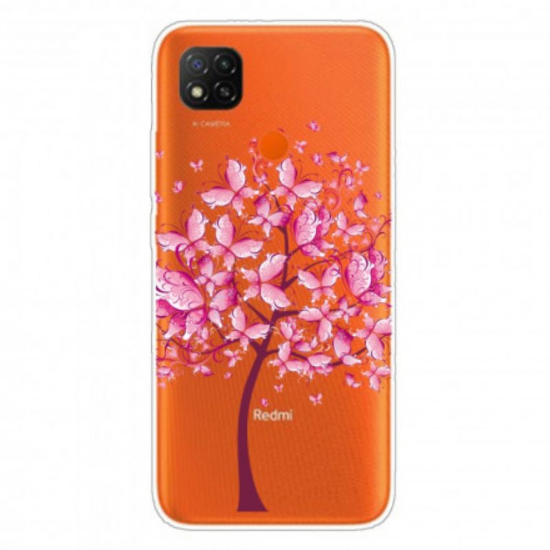 Kuori Xiaomi Redmi 9C Pink Tree Top