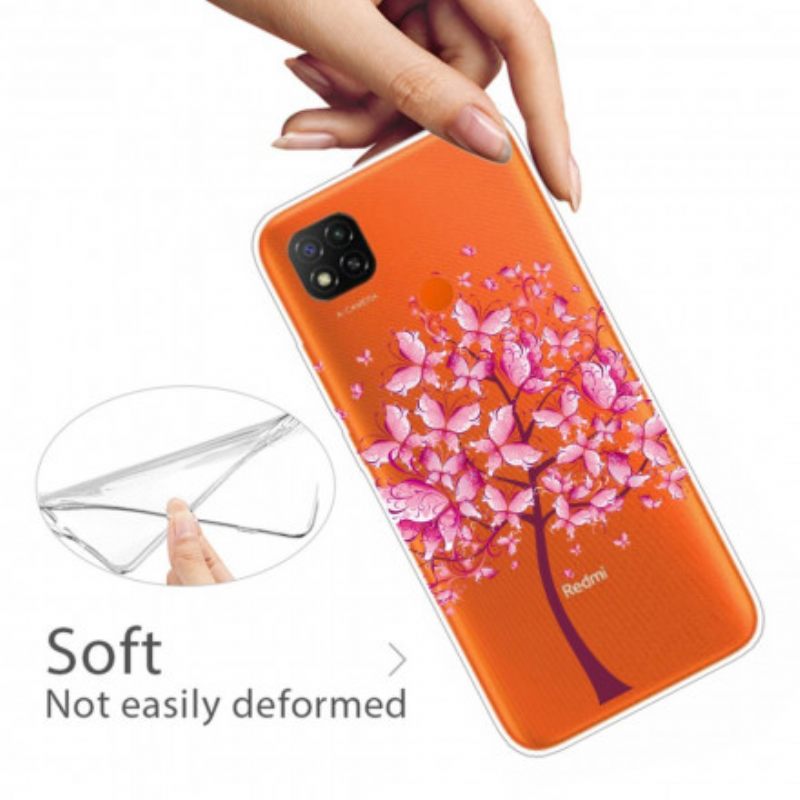 Kuori Xiaomi Redmi 9C Pink Tree Top