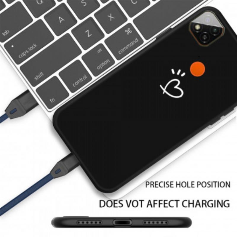 Kuori Xiaomi Redmi 9C Silicone Beating Heart
