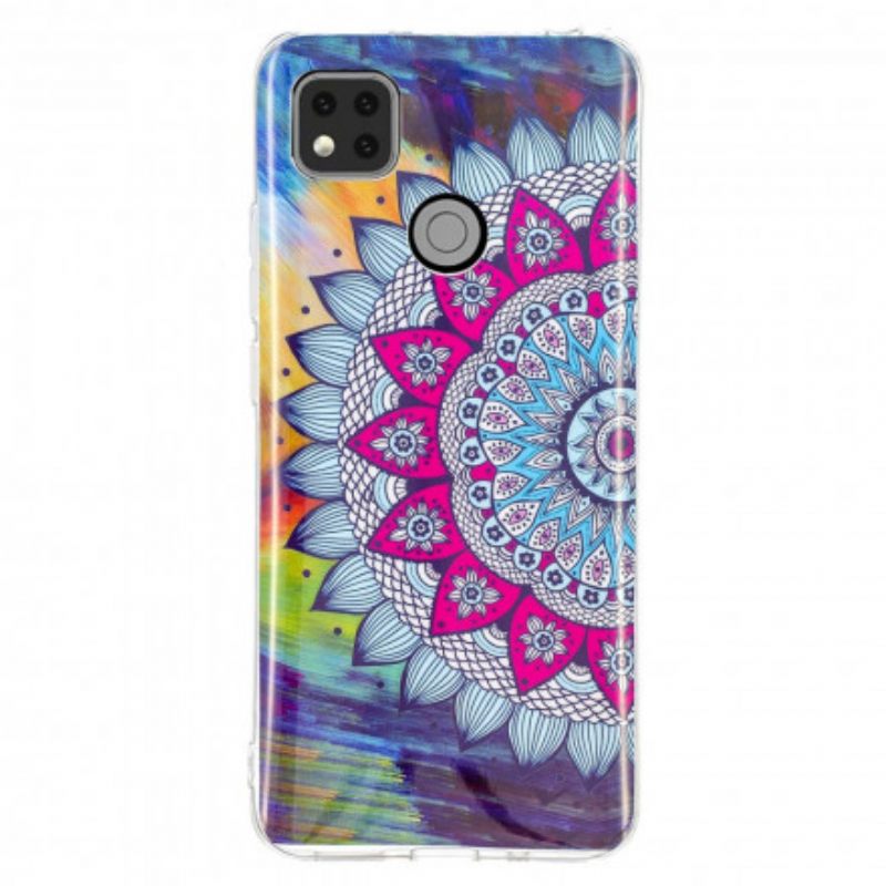 Kuori Xiaomi Redmi 9C Värikäs Fluoresoiva Mandala