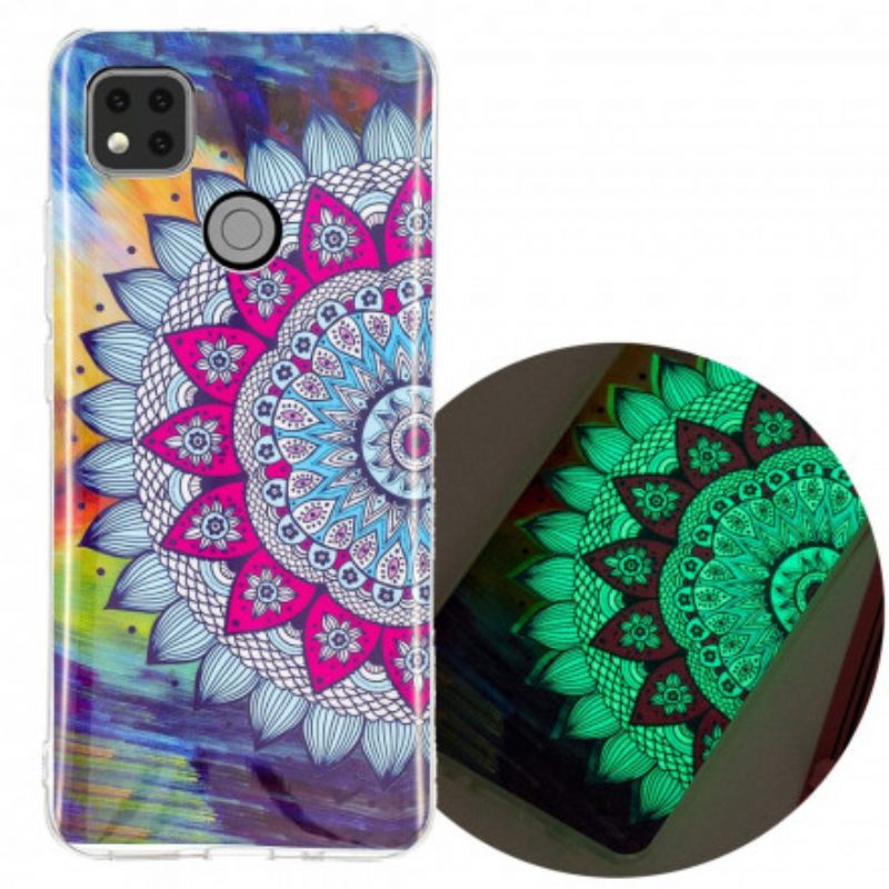 Kuori Xiaomi Redmi 9C Värikäs Fluoresoiva Mandala