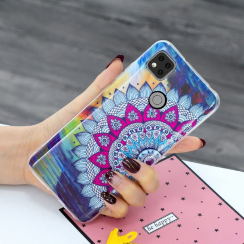Kuori Xiaomi Redmi 9C Värikäs Fluoresoiva Mandala