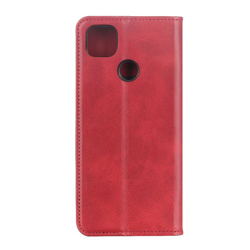 Puhelinkuoret Xiaomi Redmi 9C Kotelot Flip Haljasnahka