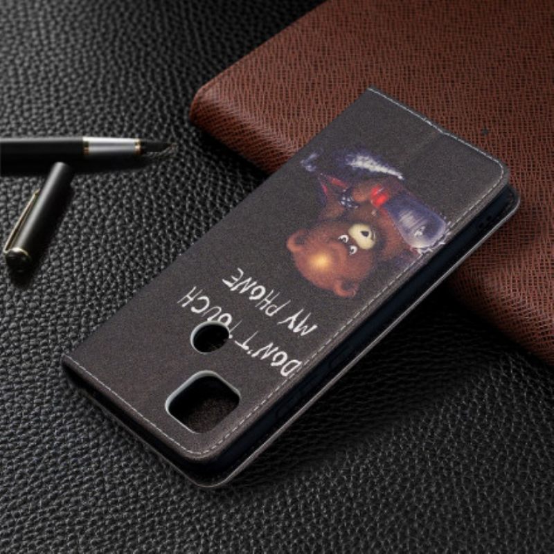 Puhelinkuoret Xiaomi Redmi 9C Kotelot Flip Vaarallinen Karhu