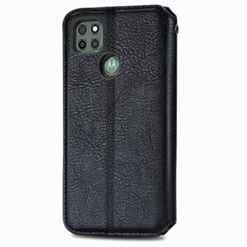 Puhelinkuoret Moto G9 Power Kotelot Flip Diamond Texture Leather Effect