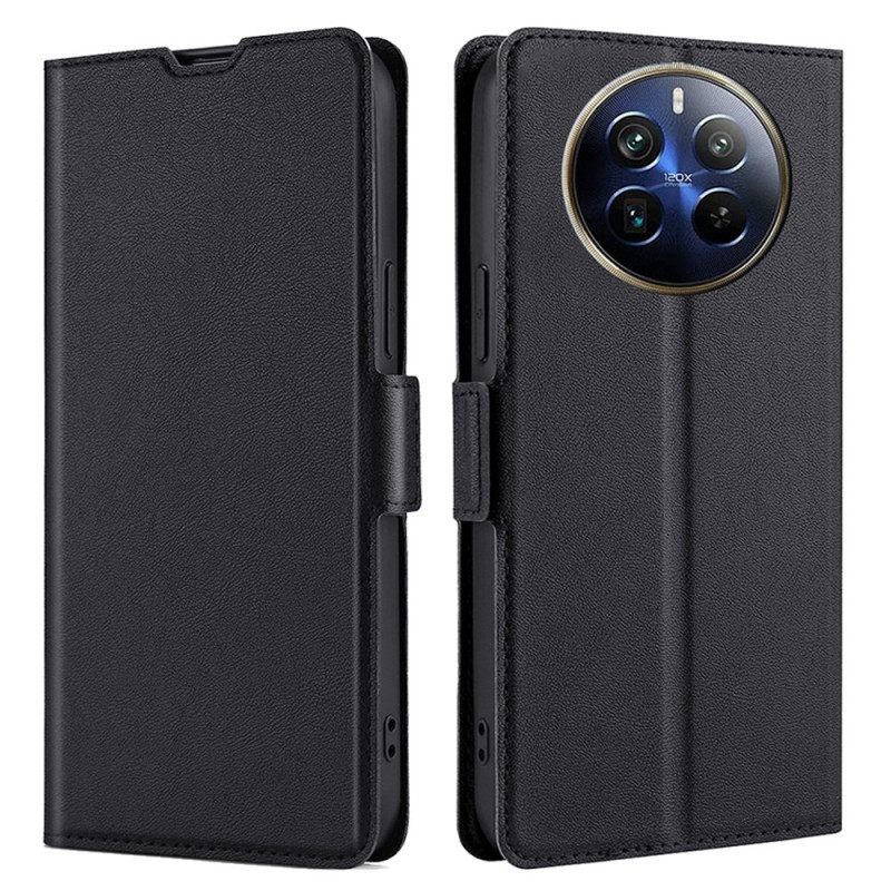 Nahkakotelo Realme 12 Pro / 12 Pro Plus Sivulla Oleva Magneettilukko