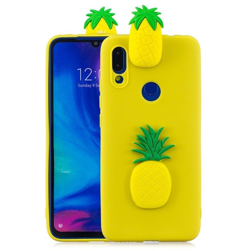 Case Xiaomi Redmi Note 7 3d Ananas