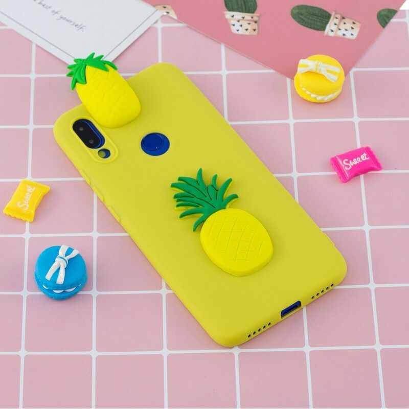 Case Xiaomi Redmi Note 7 3d Ananas