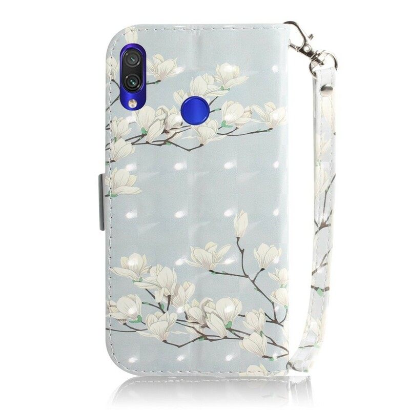 Kotelot Xiaomi Redmi Note 7 Suojaketju Kuori Strap Kukkiva Puu