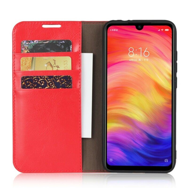Puhelinkuoret Xiaomi Redmi Note 7 Kotelot Flip Vanhennettu Aito Nahka