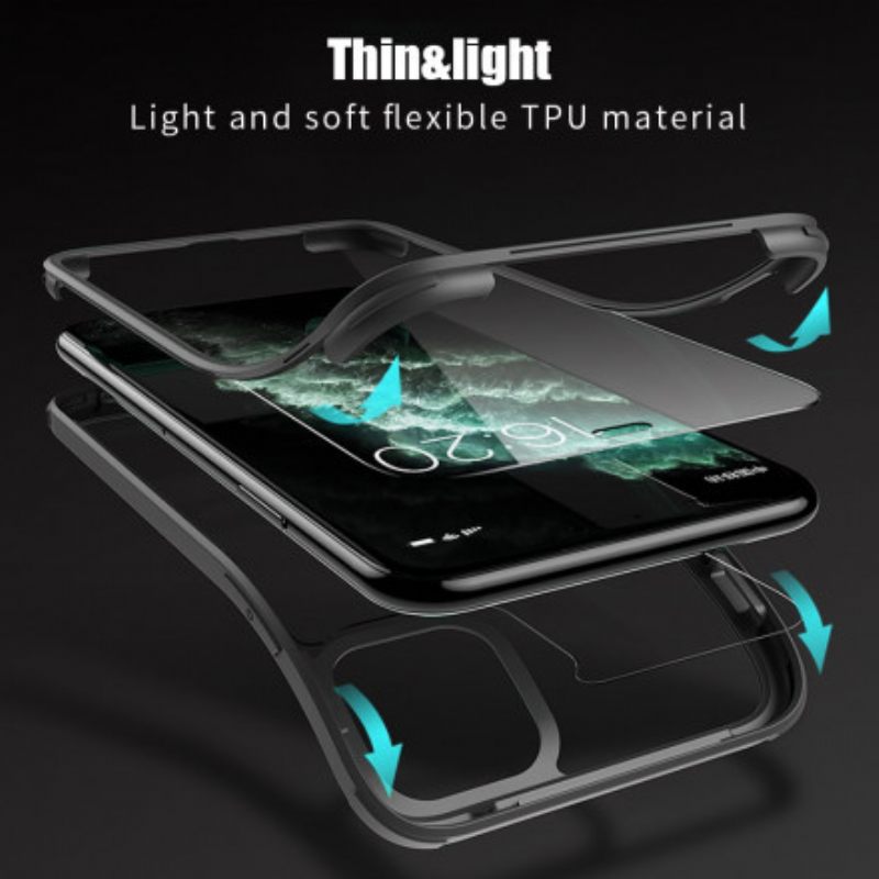 Case iPhone 11 Pro Max Karkaistu Lasi Edessä Ja Takana
