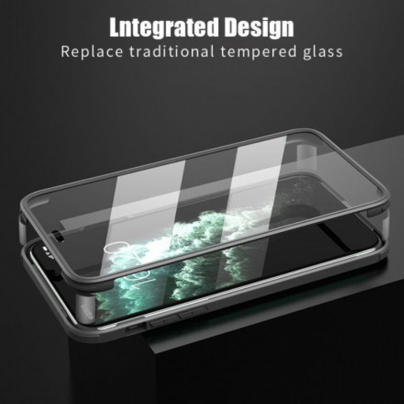 Case iPhone 11 Pro Max Karkaistu Lasi Edessä Ja Takana