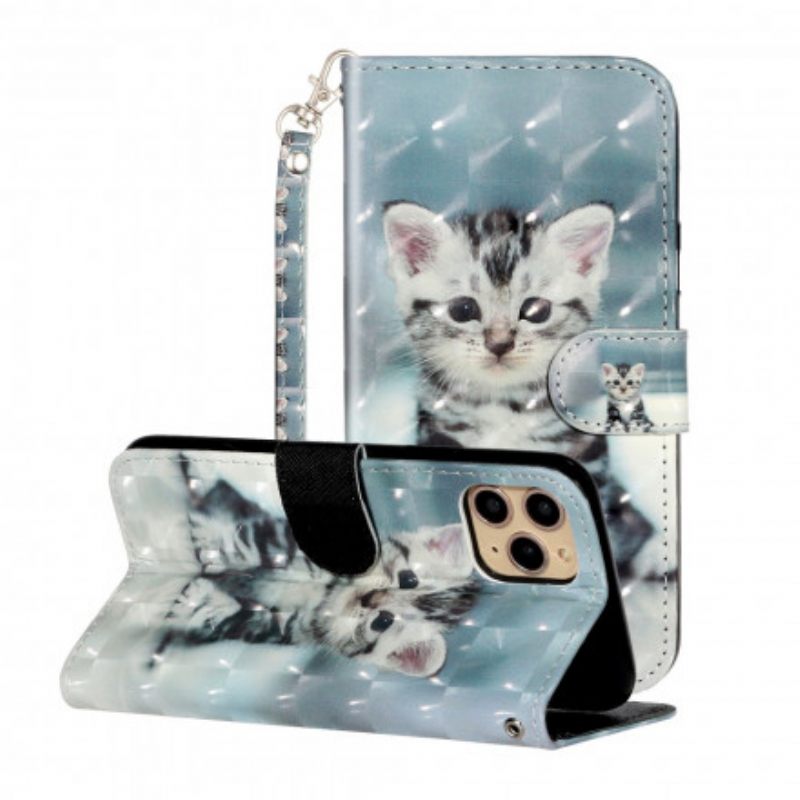 Kotelot iPhone 11 Pro Max Suojaketju Kuori Kitten Light Strap Kohdevalot