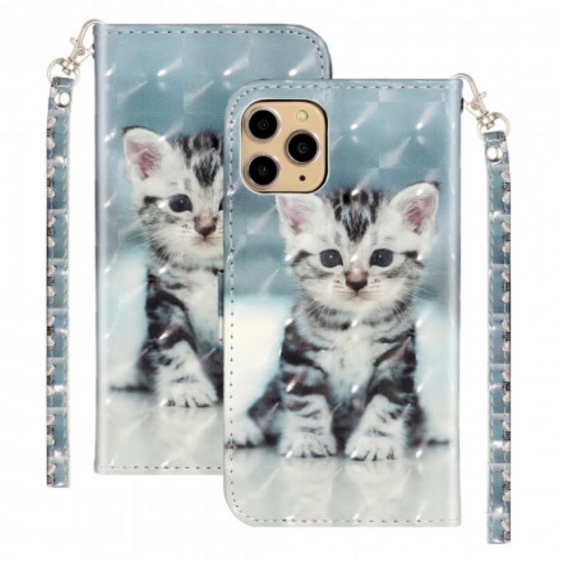 Kotelot iPhone 11 Pro Max Suojaketju Kuori Kitten Light Strap Kohdevalot