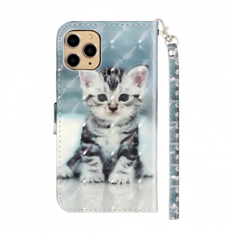 Kotelot iPhone 11 Pro Max Suojaketju Kuori Kitten Light Strap Kohdevalot