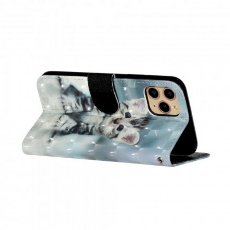 Kotelot iPhone 11 Pro Max Suojaketju Kuori Kitten Light Strap Kohdevalot