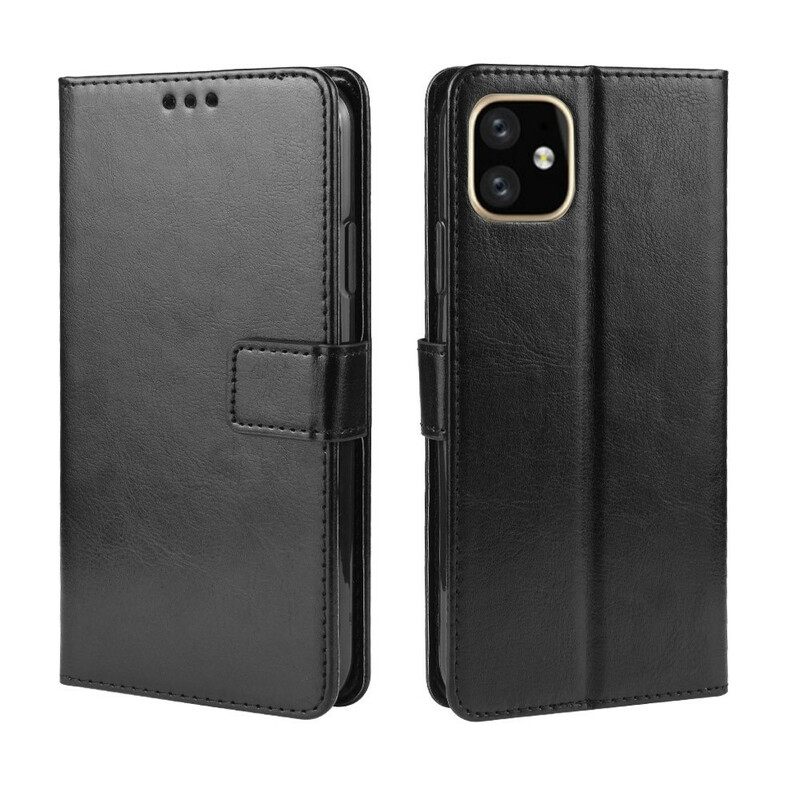 Kotelot iPhone 11 Pro Max Suojaketju Kuori Nahkatehostevärinen Olkahihna