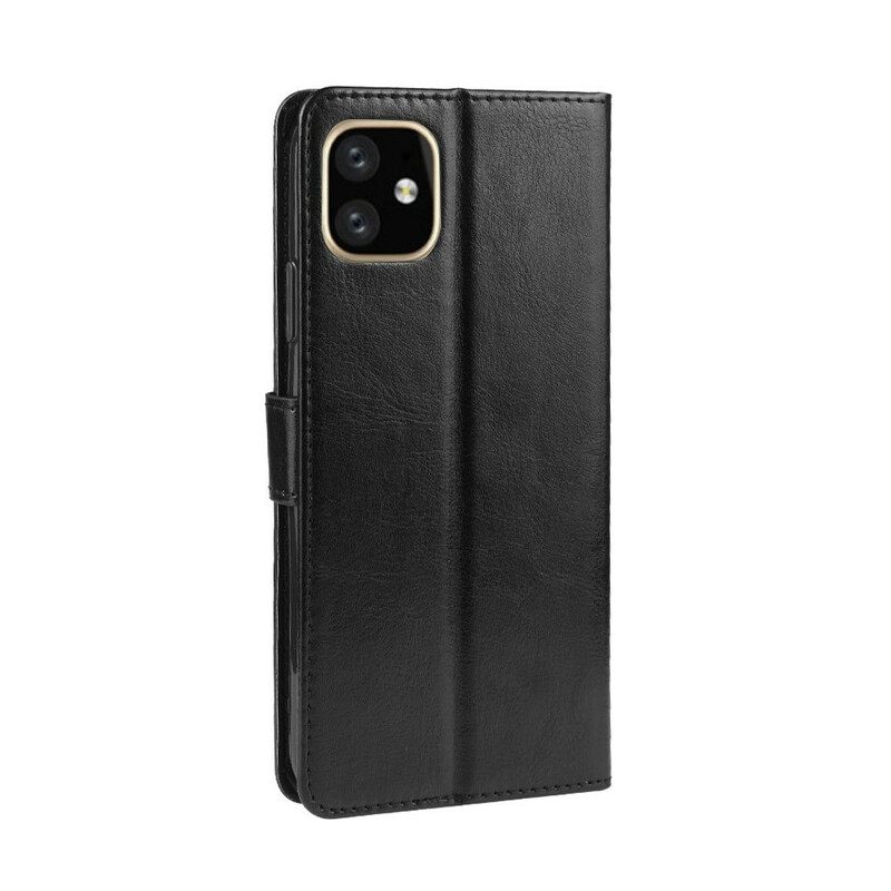 Kotelot iPhone 11 Pro Max Suojaketju Kuori Nahkatehostevärinen Olkahihna
