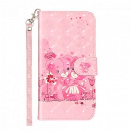 Kotelot iPhone 11 Pro Max Suojaketju Kuori Teddy Bear Light Spots Hihnalla