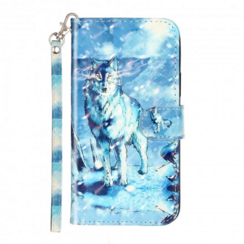 Kotelot iPhone 11 Pro Max Suojaketju Kuori Wolf Light Strap Kohdevalot