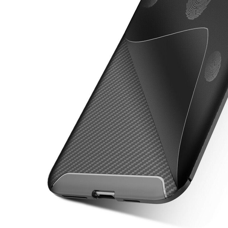 Kuori iPhone 11 Pro Max Joustava Hiilikuiturakenne