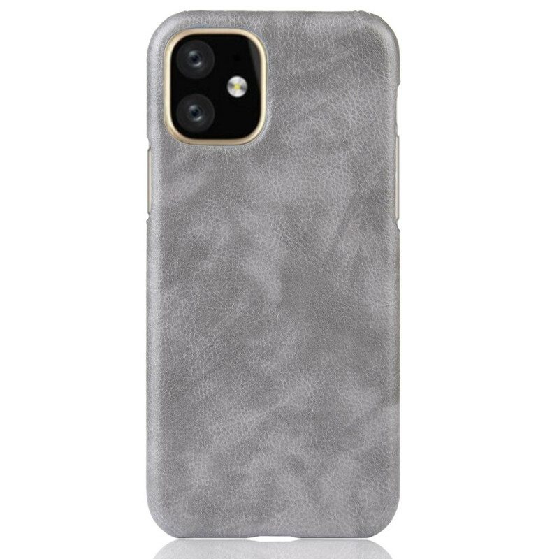 Kuori iPhone 11 Pro Max Litchin Nahkaefekti