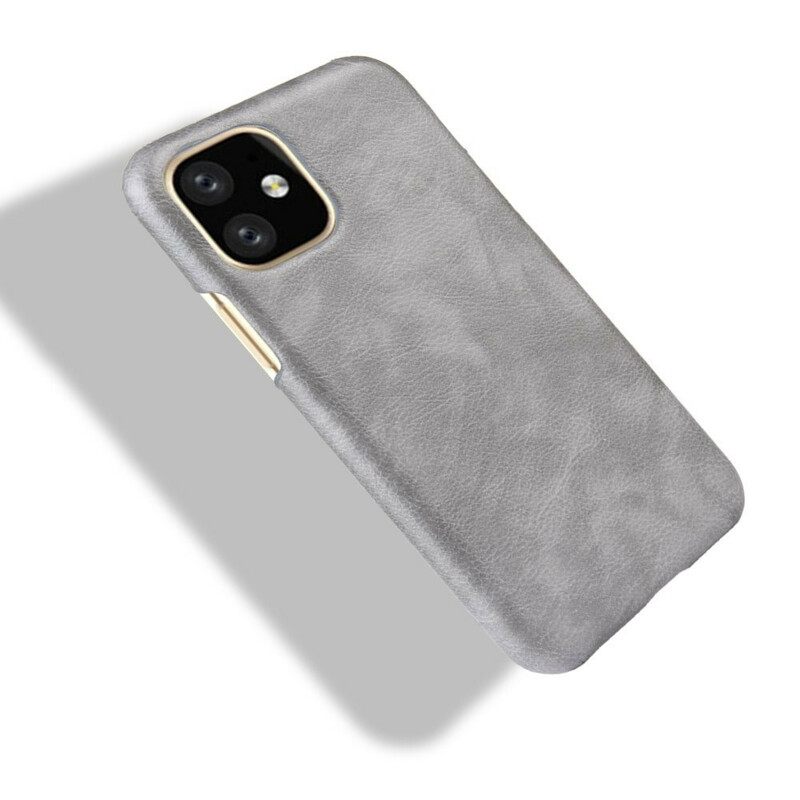 Kuori iPhone 11 Pro Max Litchin Nahkaefekti