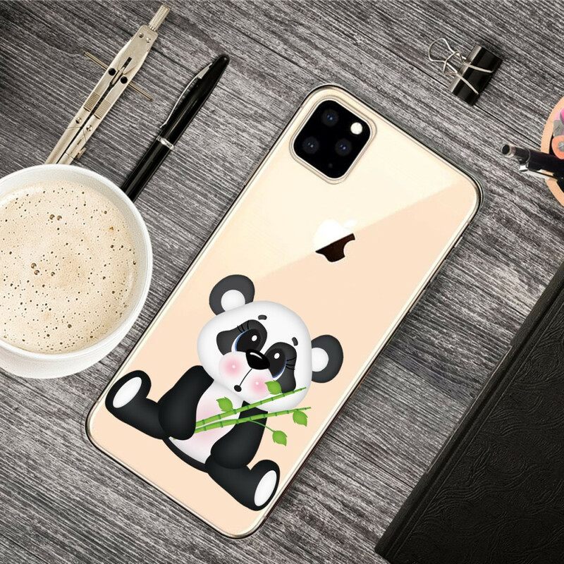Kuori iPhone 11 Pro Max Transparent Sad Panda